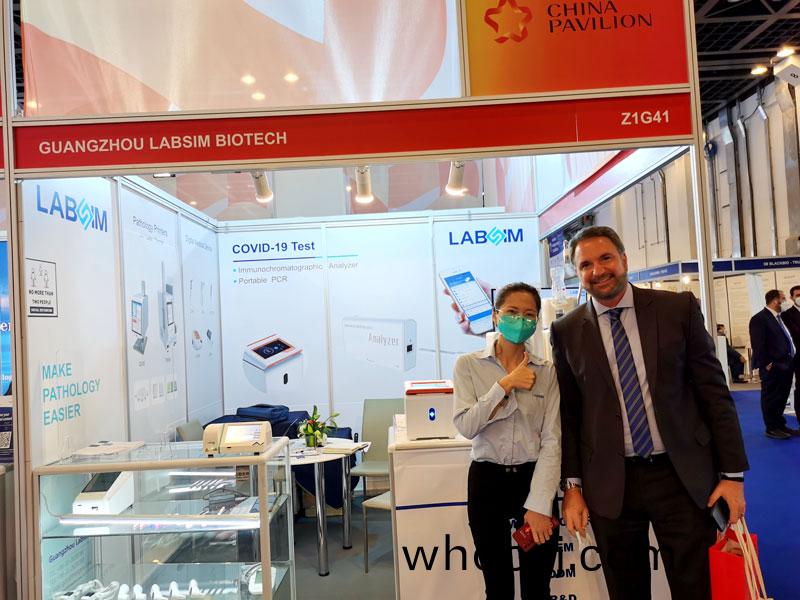 【展(zhan)會迴(hui)顧】藍勃生物(wu)精綵(cai)亮(liang)相(xiang)2022 MEDLAB Middle East